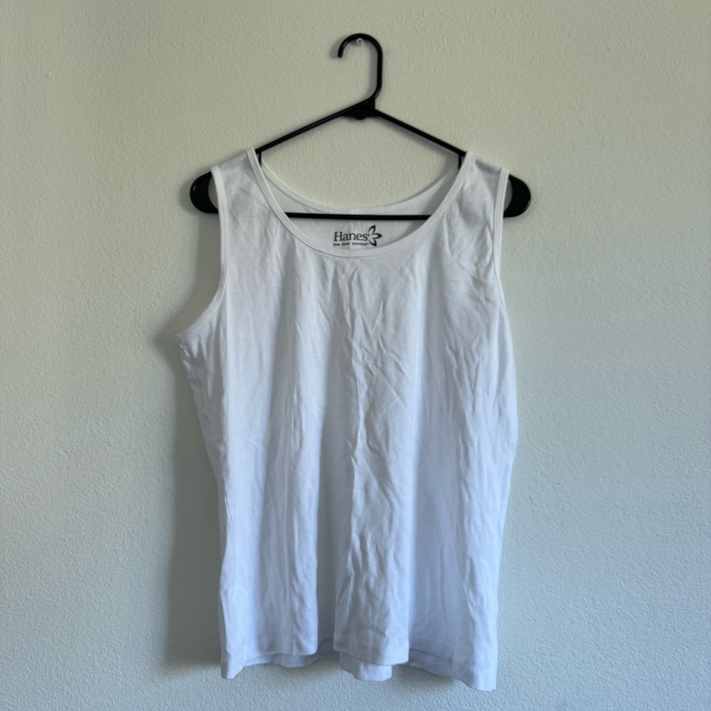 Hanes Women's White Tank Top